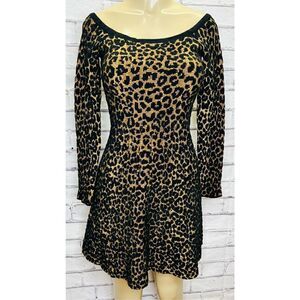 RONNY KOBO Animal Print 
Mini Dress